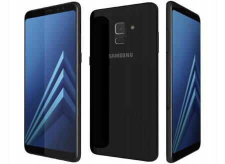 Samsung A8 2018 A530F DUALSIM 32/4GB CZARNY IP68 B