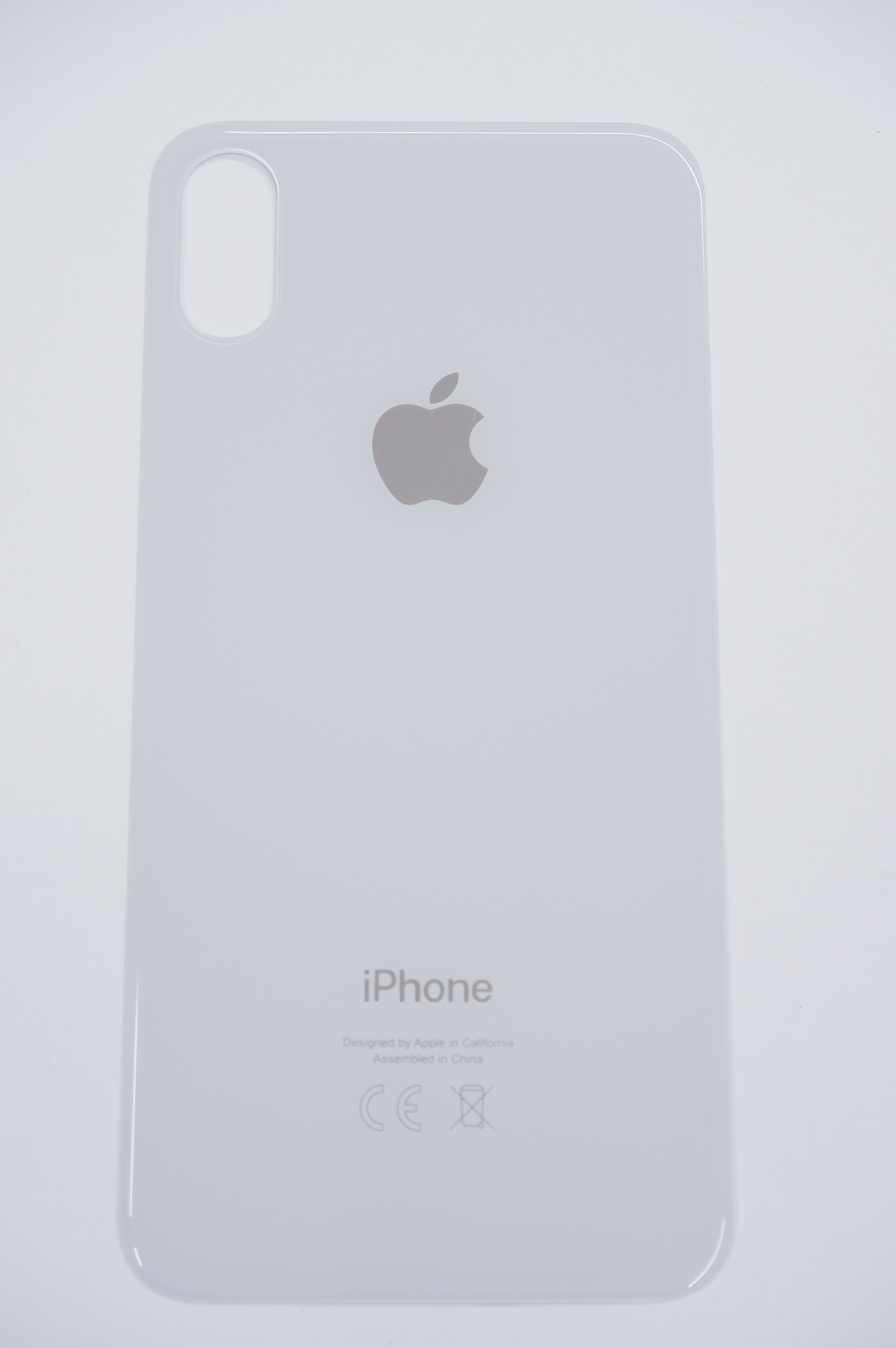 Klapka Baterii Plecki iPhone X Silver Oryginalna