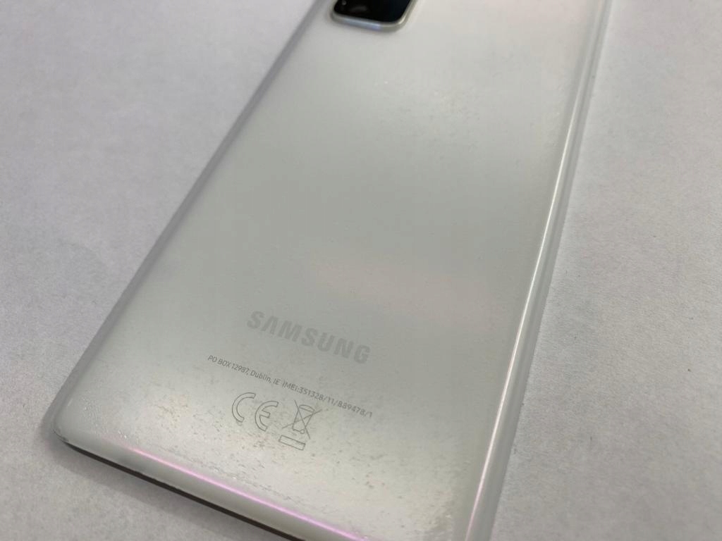 Klapka BateriI SAMSUNG s20 FE ORYGINAŁ BIAŁA - obrazek 4