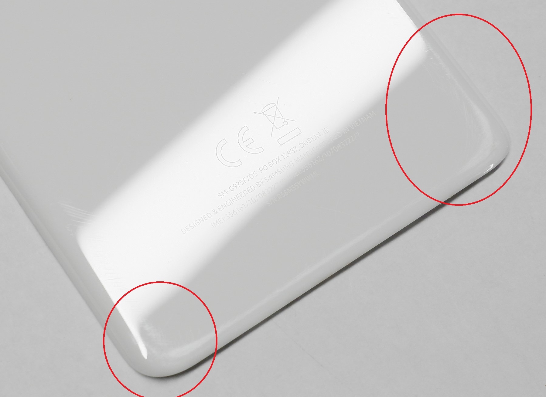 Klapka Baterii SAMSUNG S10+ BIAŁA CERAMICZNA G975 - obrazek 4