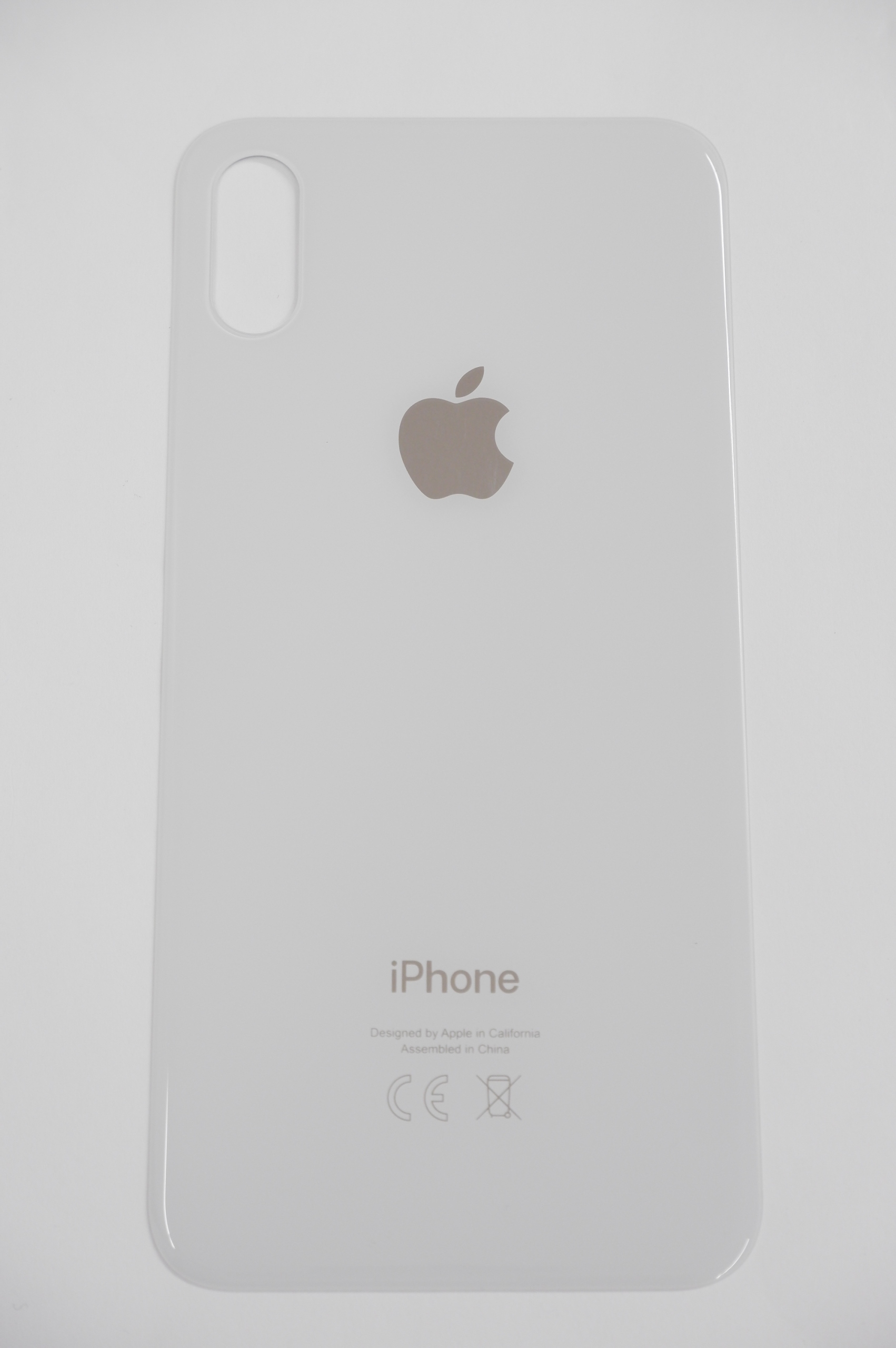 Klapka Baterii iPhone XS Silver Biała