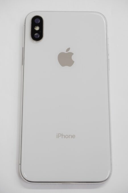 Korpus Klapka baterii iPhone X Silver Uzbrojony
