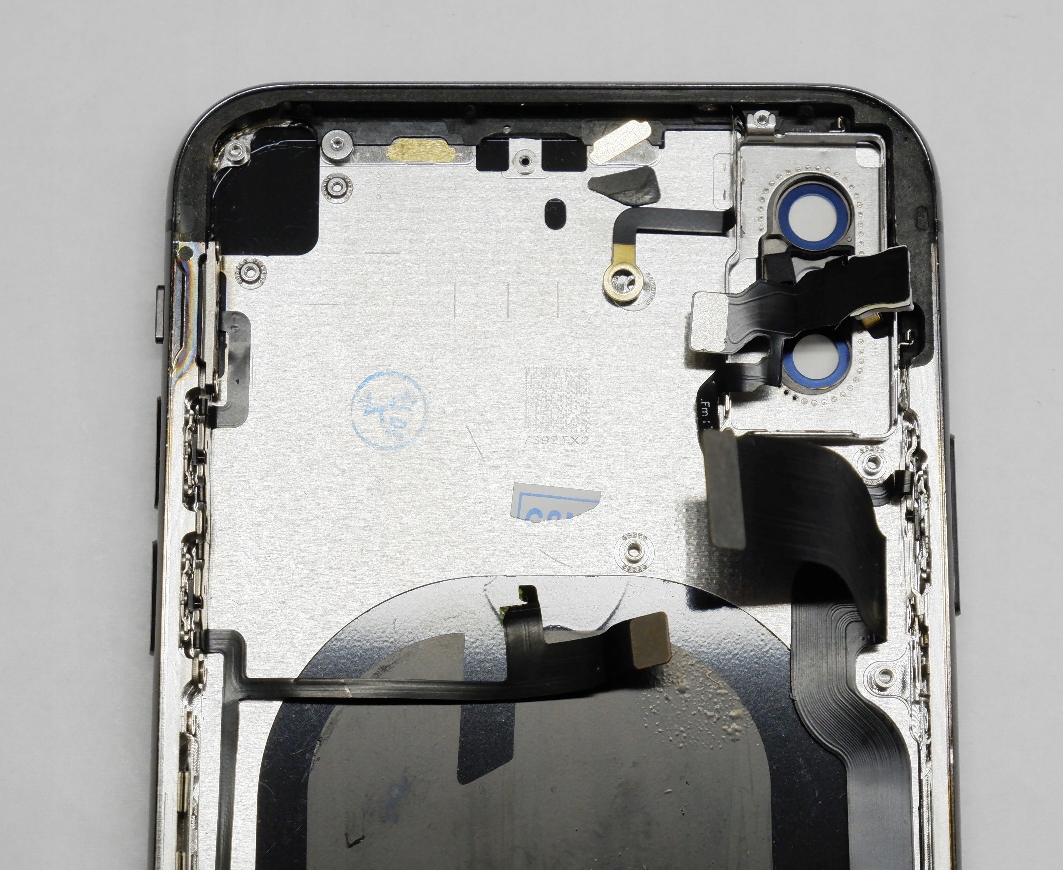 Korpus Klapka baterii Apple iPhone X Space Grey - obrazek 5