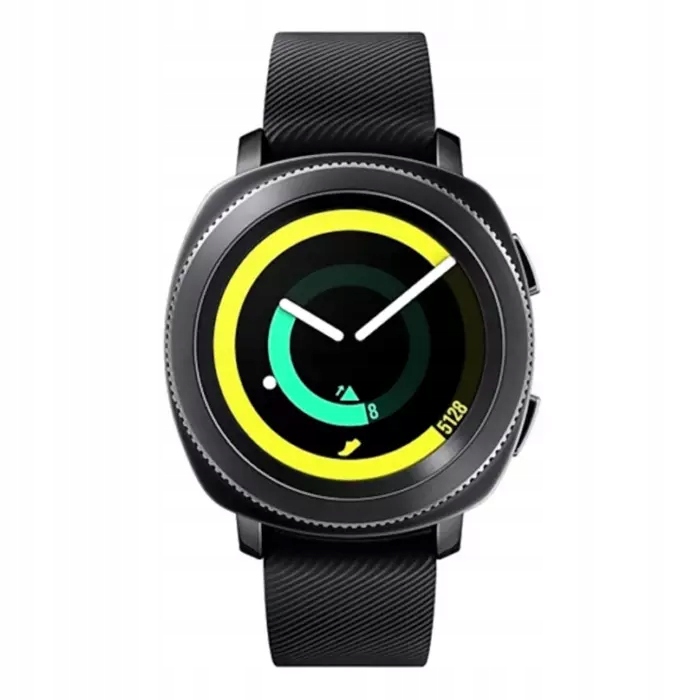 Smartwatch Samsung Gear Sport (R600) czarny NOWY MIL-STD-810 5 ATM pływanie - obrazek 2