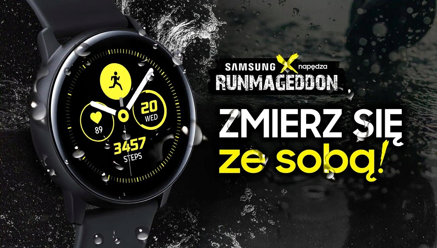 Smartwatch Samsung Galaxy Watch Active (R500) czarny NOWY MIL-STD-810G GPS - obrazek 6